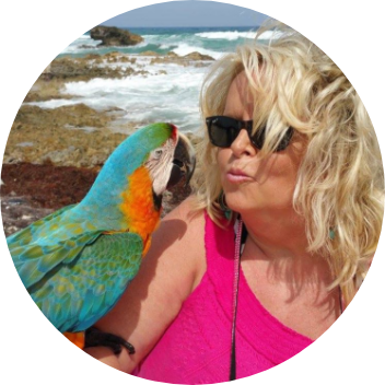 woman with bird