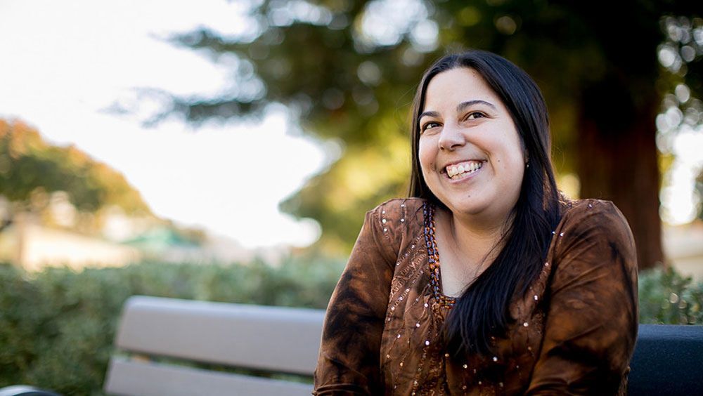 woman smiling