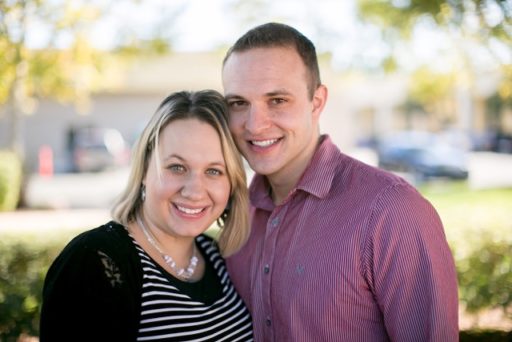 couple smiling